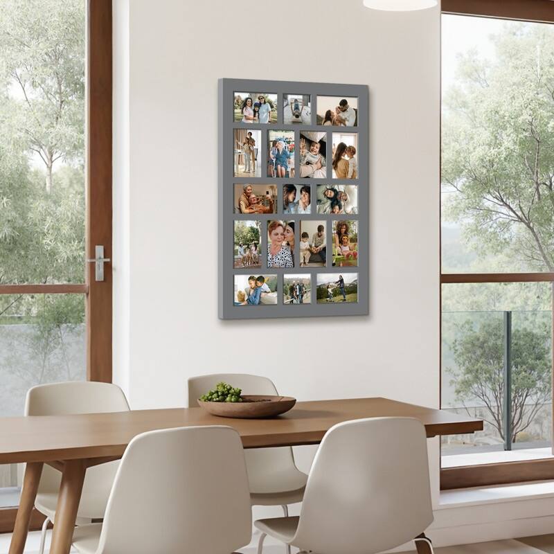 Rustic 17-Pack 4x6 Collage Frame 26.2x18.4 Inch Picture Frames Collage Wall Decor