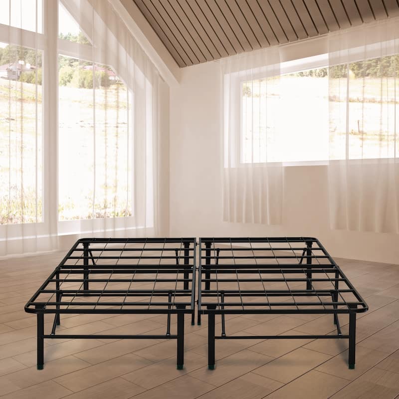 Boyd Sleep Heavy Duty Queen 14-inch Platform Bed Frame - Easy Set-up - Black - Queen