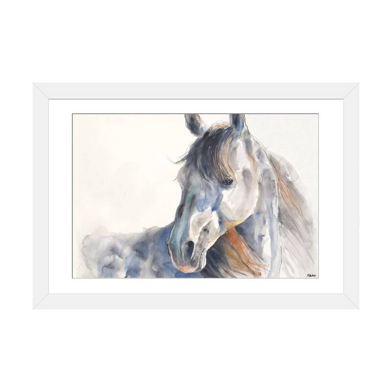 iCanvas "Looking Back" by Patti Mann - White - 16x24x1