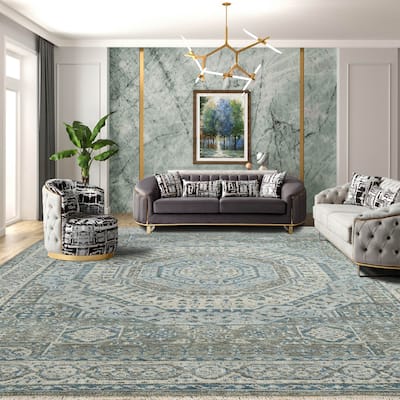 Hand Knotted Turkish Oushak Gray Wool Traditional Oriental Area Rug
