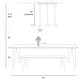 preview thumbnail 18 of 19, Modern Minimalist 3/5-Light Black Gold LED Chandelier Linear Kitchen Island Pendant Lights for Dining Room