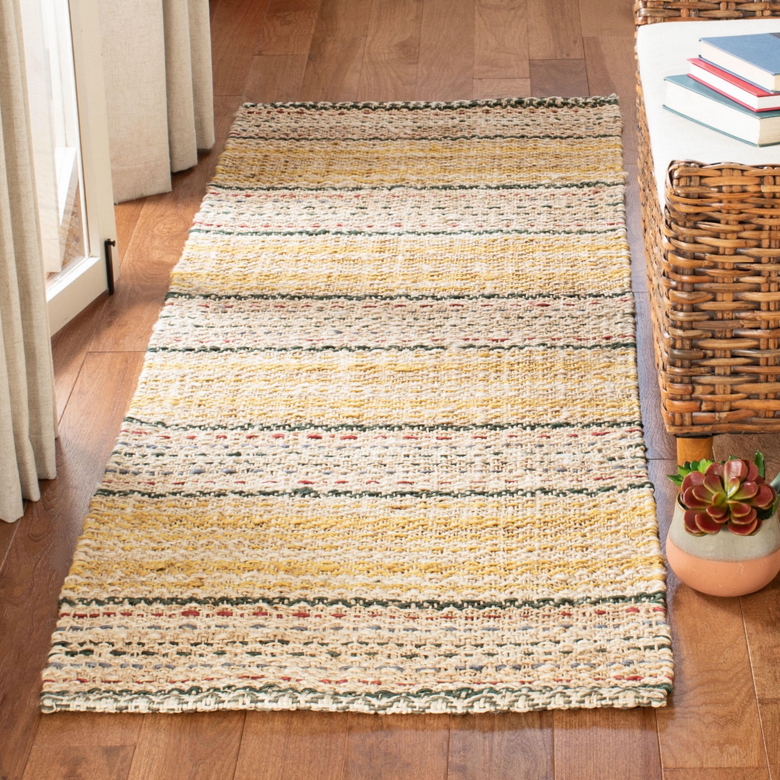 Safavieh Handmade Natural Fiber Roseliese Stripe Jute Rug ... (2500 x 2500 Pixel)