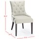 preview thumbnail 7 of 7, SAFAVIEH Dining Nimes Putty Grey Dining Chair - 25"W x 22"D x 37"H