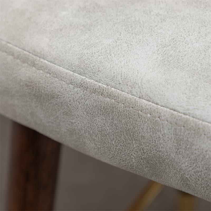 Modern Faux Leather Tufted Nailhead Trim Counter Stool (Set of 2)