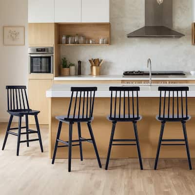Farmhouse 24" Spindle Wood Counter Stools