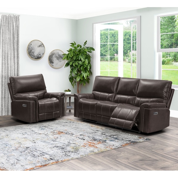 Abbyson Cranbury Power Reclining Sofa and Chair. Opens flyout.
