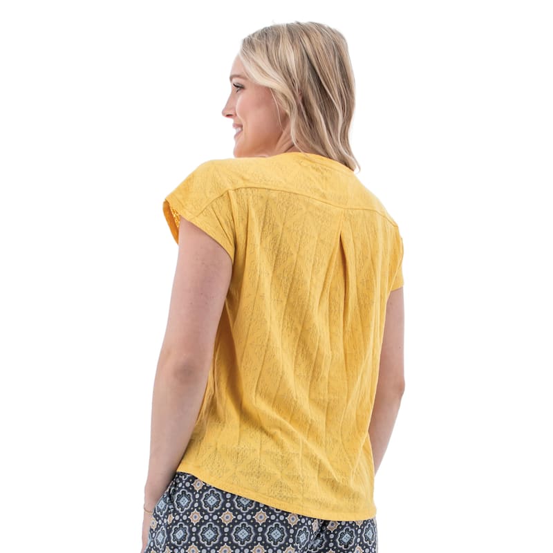 Aventura Women's Maitland V-Neck Burnout Top
