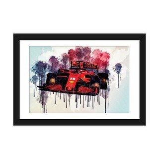 iCanvas "Ferrari Sf1000 Raceway Charles Leclerc 2020 F1 Cars Formula 1" by Sissy Angelastro