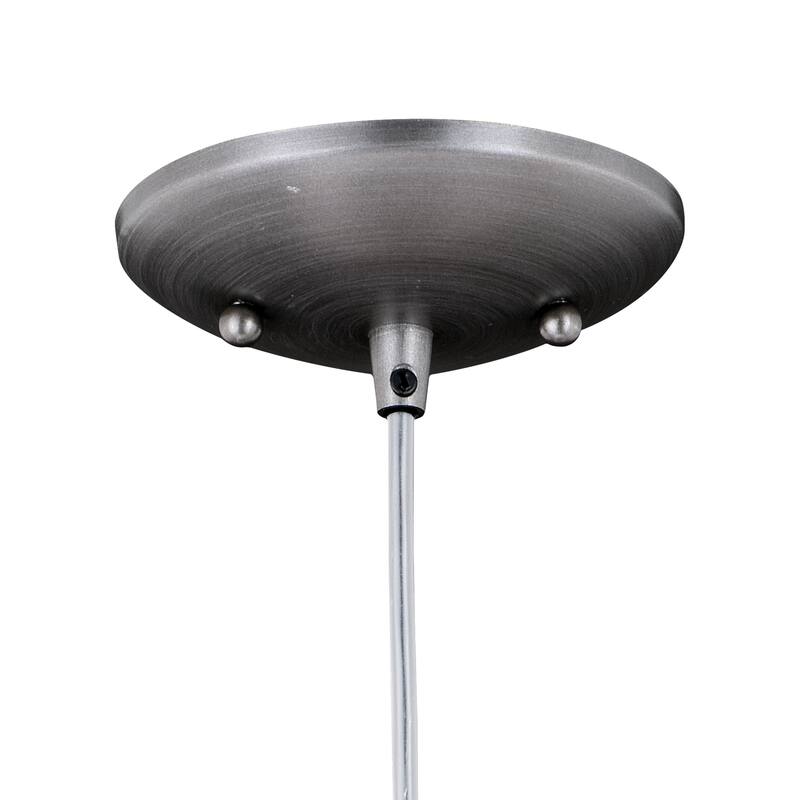 Outland 1 Light Pewter Farmhouse Outdoor Barn Dome Pendant - 10-in W x 7.5-in H x 10-in D