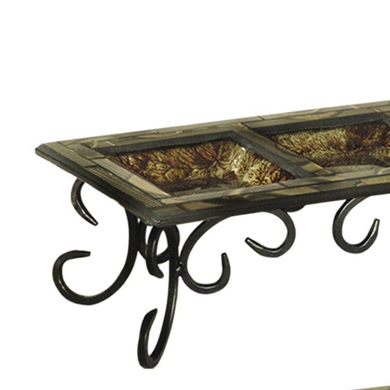 Springdale 3.75 H Boa 2-Piece Mosaic Art Glass Candle Holder