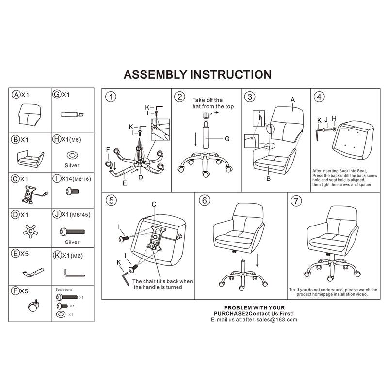 Artificial leather, PU leather, adjustable in height, suitable for office, bedroom, dressing table and other environments