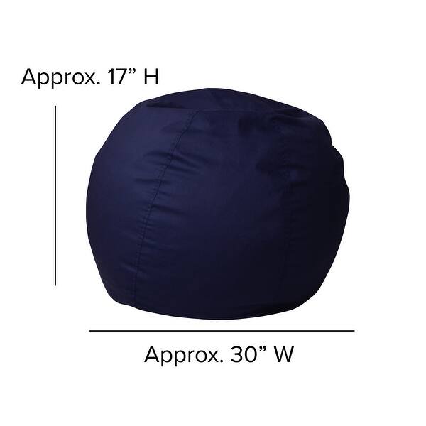 dimension image slide 1 of 5, Small Refillable Bean Bag Chair for Kids and Teens