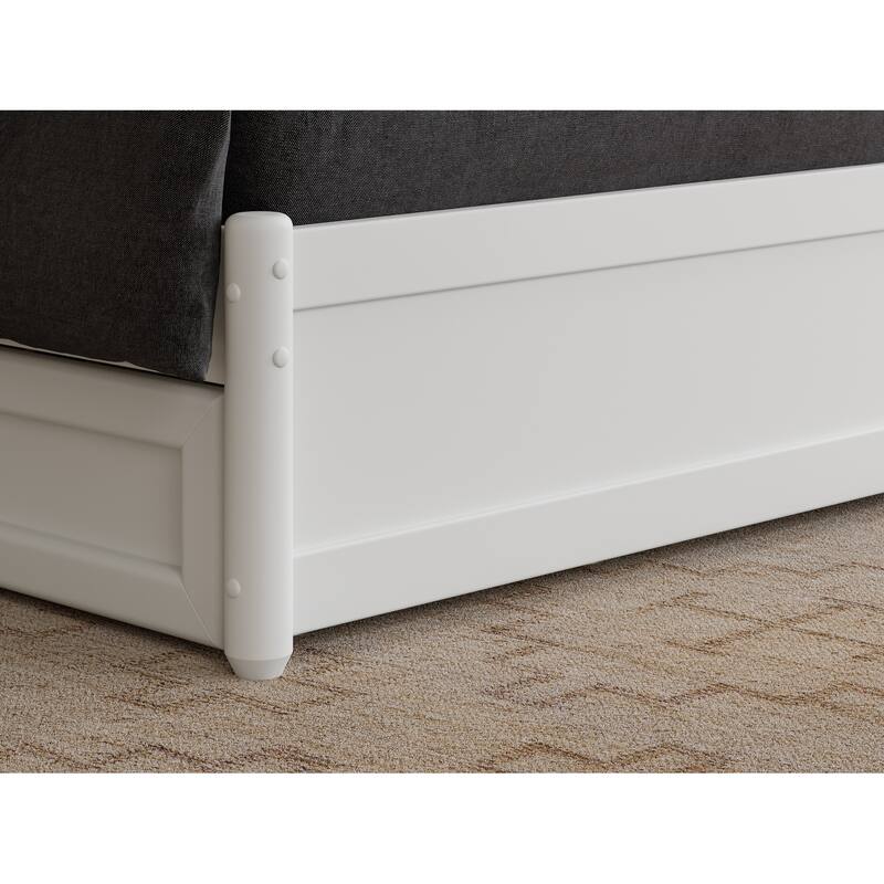 Clayton Platform Bed with Panel Footboard and Storage Drawers