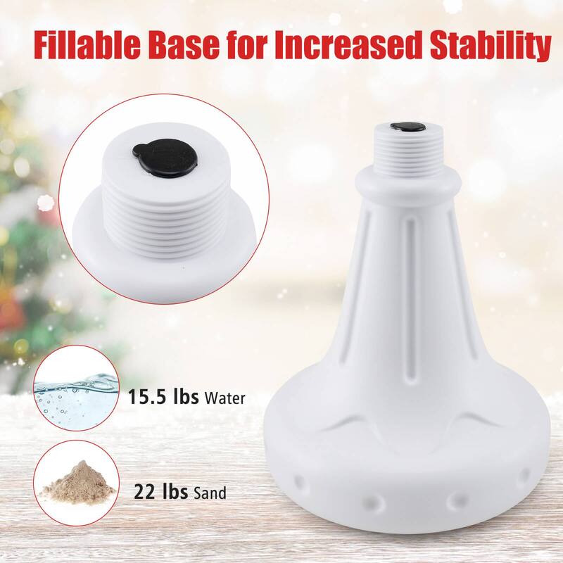 Costway 8 ft Musical Christmas Streetlight with Warm White LED Lights - See Details