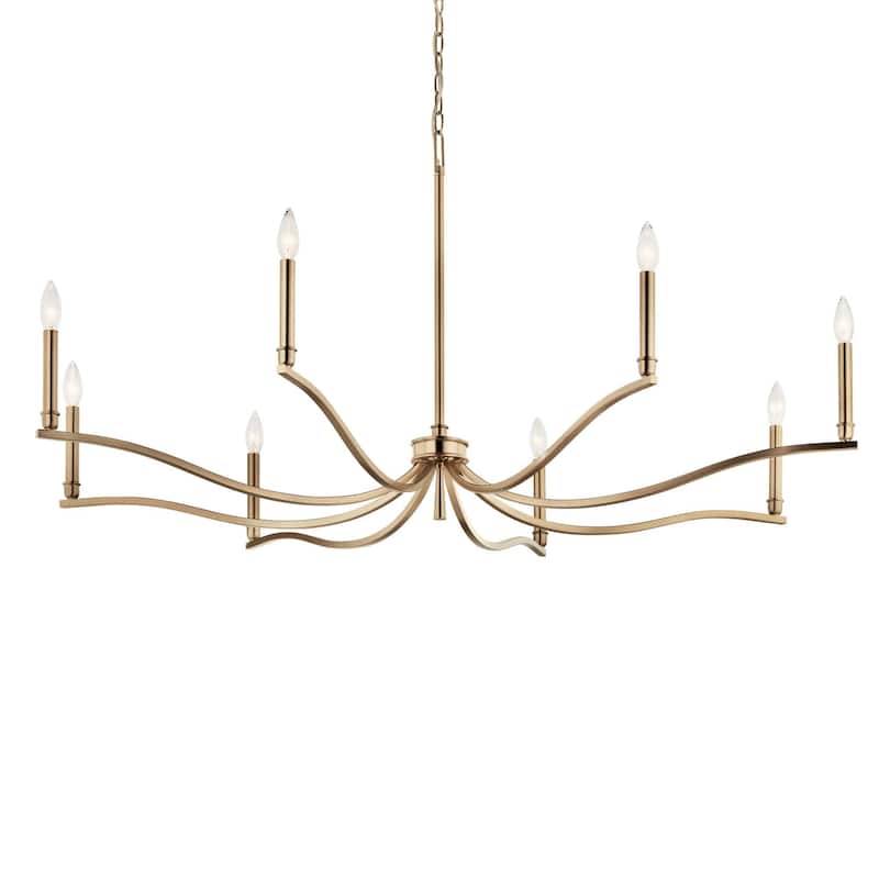 Kichler 52697 Malene 8 Light 52" Wide Taper Candle Style Chandelier