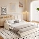 preview thumbnail 10 of 82, 66" Queen Pull Out Sofa Bed, 3-in-1 Convertible Sleeper Sofa with Side Storage