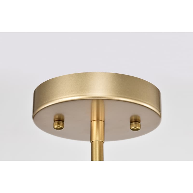 Triona 22 Inch Modern Classic Gold Chandelier 6 Light - N/A