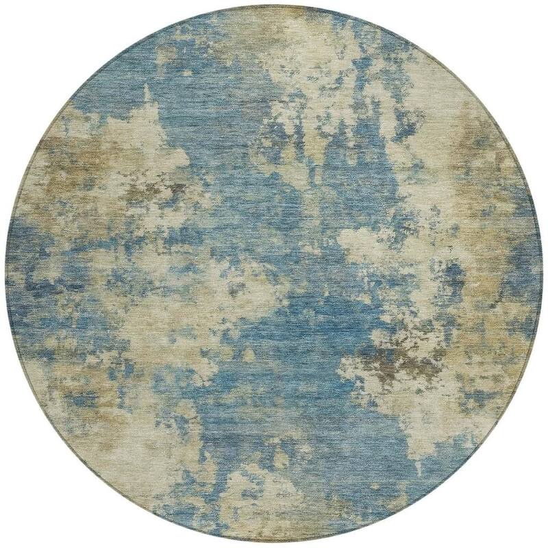 HomeRoots Abstract Transitional Rectangle Outdoor Rug
