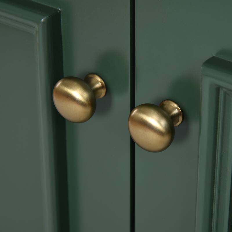 GDFStudio - Halcyon Modern Freestanding Bathroom Vanity with Ceramic Sink and Soft-Closing Storage Doors & Silver Handles