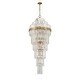 preview thumbnail 2 of 3, Hayes 31 Light Aged Brass Chandelier