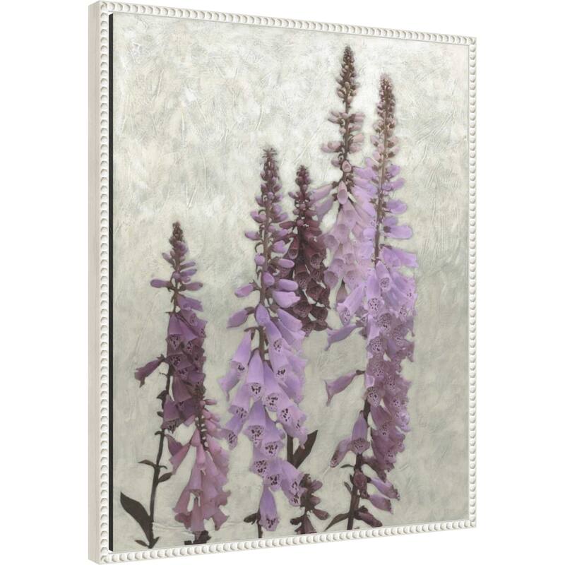 Cloudy Foxgloves No. 1 by Chariklia Zarris Framed Canvas Wall Art Print