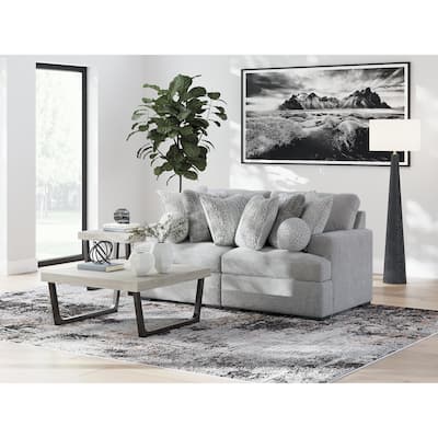 Signature Design by Ashley Snodoodle Gray 2-Piece Sectional - 82" W x 41" D x 40" H