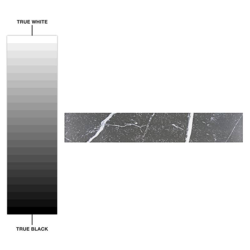 Merola Tile Tinos Black 3.13" x 17.38" Porcelain Floor and Wall Tile