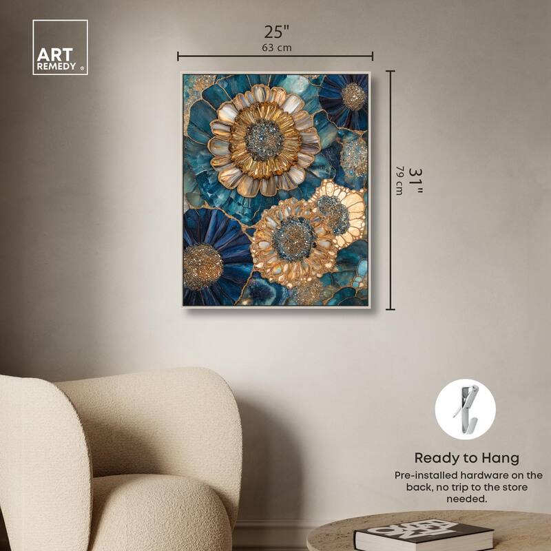 Opulent Geode I Canvas by Art Remedy