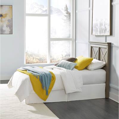 Mountain Lodge Gray Wood Twin Headboard
