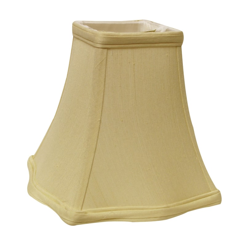 16" Antique White Premium Square Monay Shantung Lampshade - 16" L x 16" W x 12" H