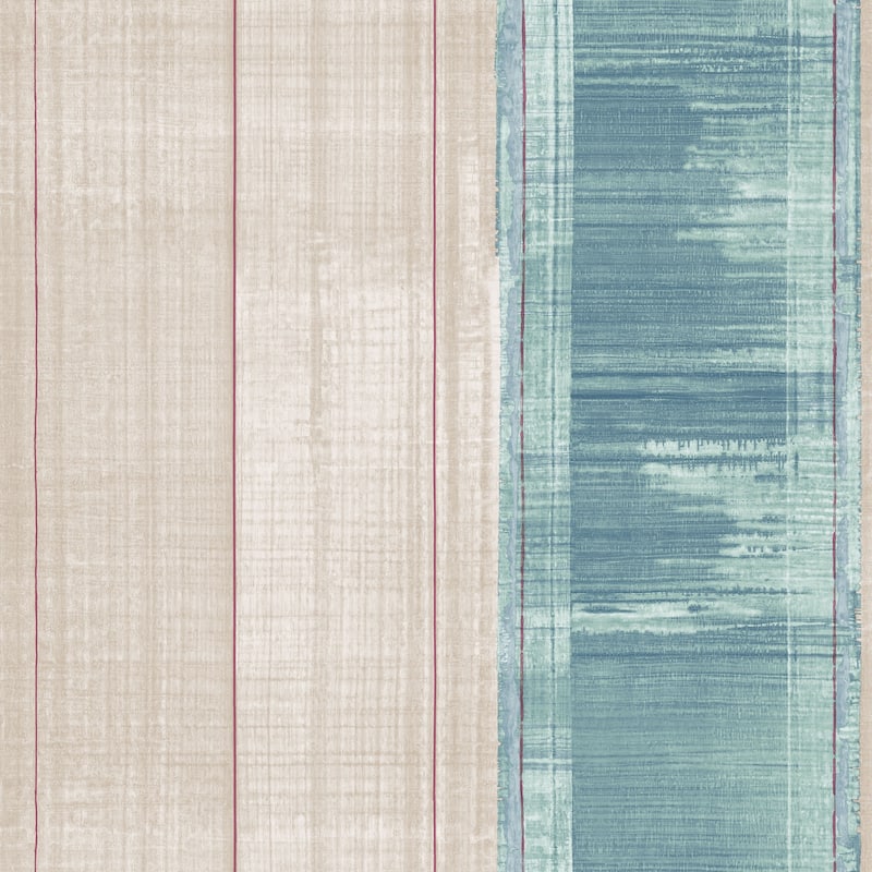 Galerie Wallcoverings Atmosphere Sublime Stripe Non-woven Matte Wallpaper Roll - 33 feet x 21 inches - Turquoise