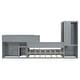 preview thumbnail 11 of 29, Twin Bunk Bed with Trundle, Desk, Wardrobe & Drawers - Multi-Functional Bed, Grey