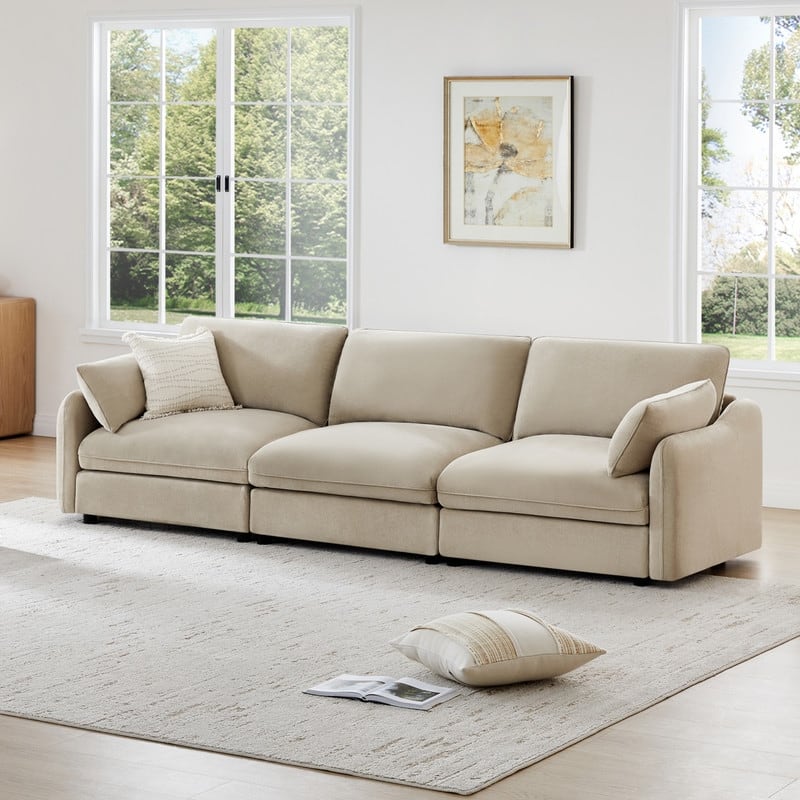 Spruce & Spring Oversized Cloud Modular Sectional Couches for Living Room