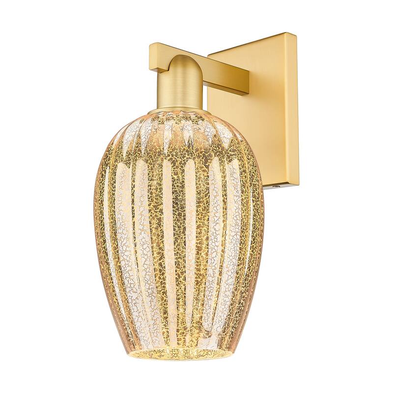 Innovations Lighting 716-1W-14-6 Preston Sconce Preston 14" Tall Wall - Satin Gold / Mercury