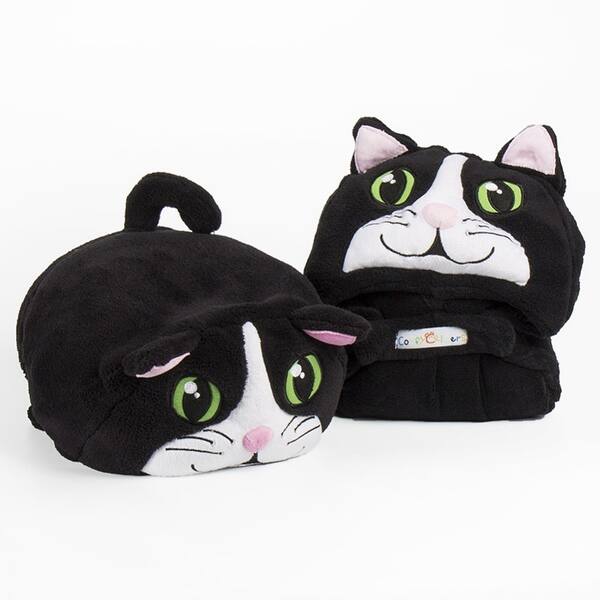 Shop Comfy Critters Hooded Blanket Chloe The Cat Overstock