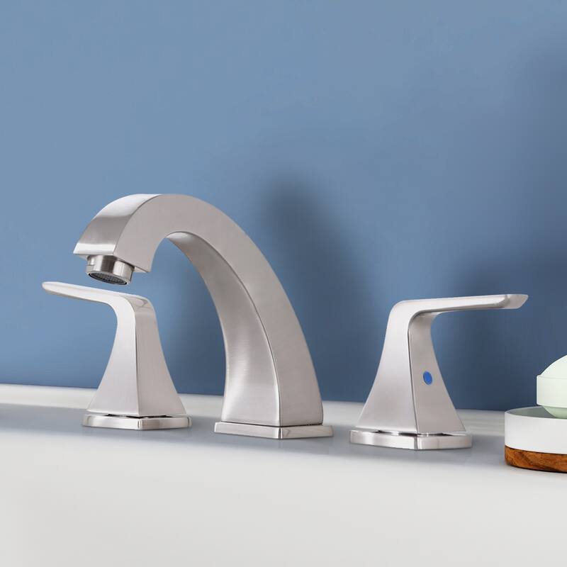 Topcraft Two Handle Bathroom Sink Faucet with Pop-Up Drainer