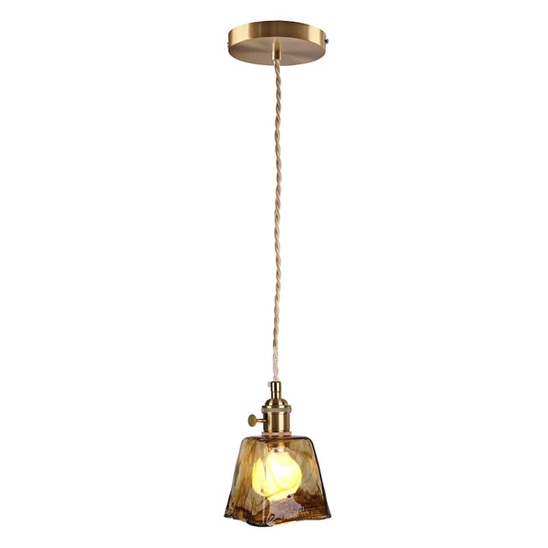 1-Light Vintage Pendant Light Entryway Light Fixture