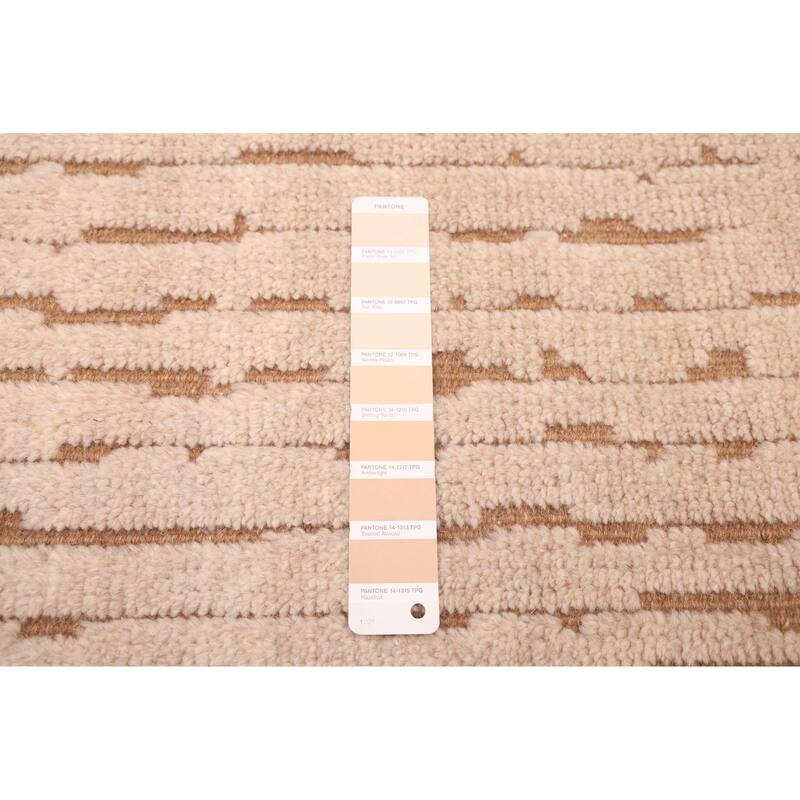 ECARPETGALLERY Hand-knotted Tangier Beige Wool Rug - 5'1 x 7'10