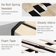 preview thumbnail 13 of 70, Spruce & Spring Eleanor Upholstered Platform Bed Frame with Vertical Stripe Headboard