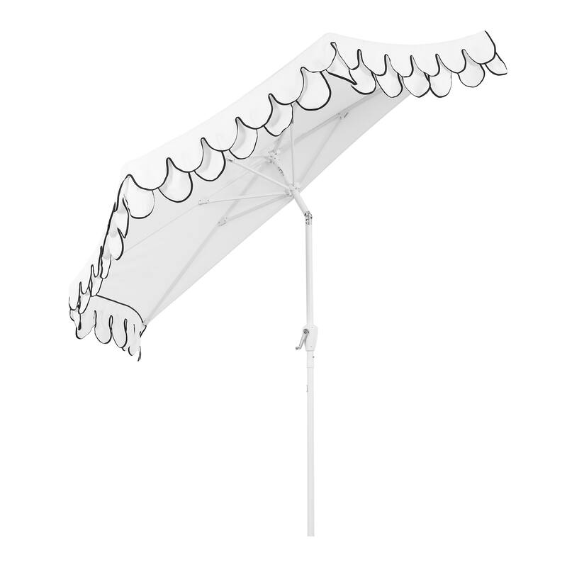9 ft Market Patio Half Umbrella with Crank, Tilt Button and UV Protection