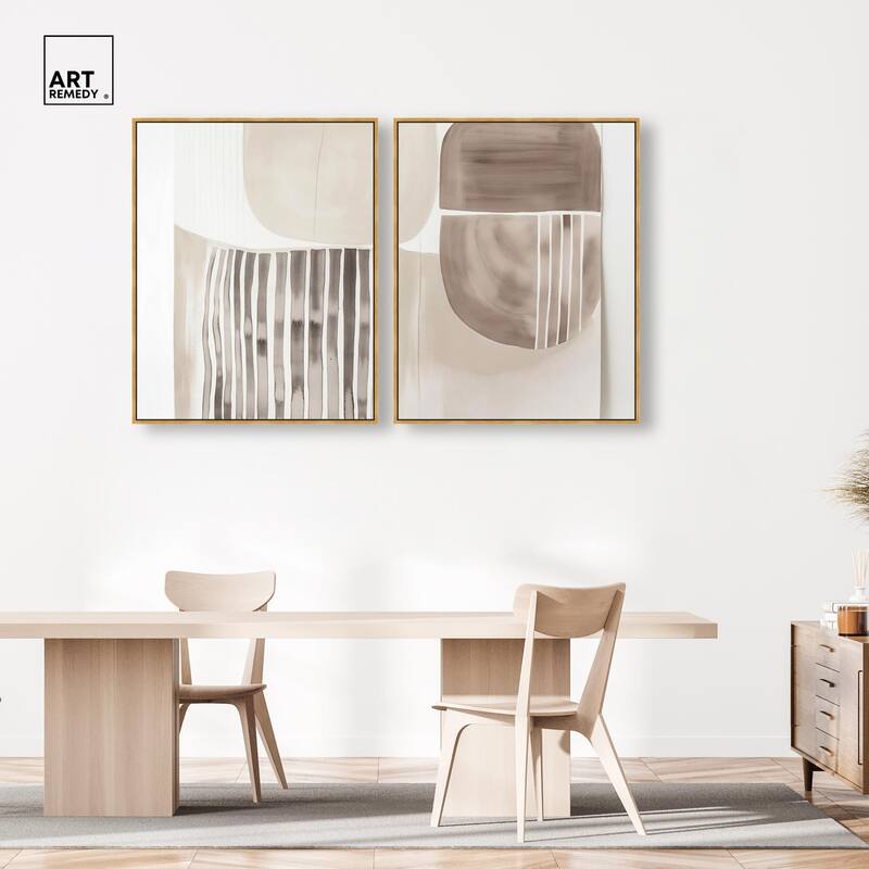Elements of Quiet Canvas Set of 2 by Art Remedy