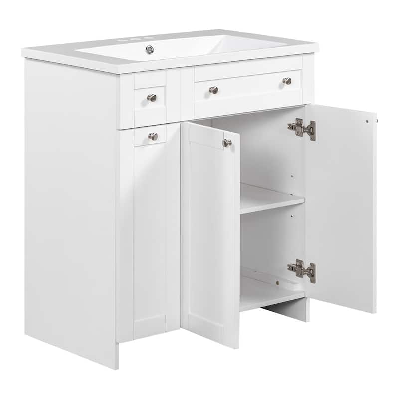 Merax 30" Grey Bathroom Vanity with Single Sink