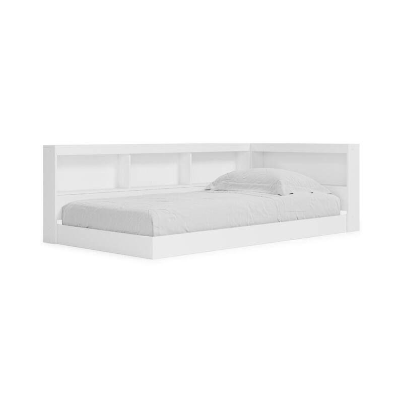 Piperton Bookcase Storage Bed - White - Twin