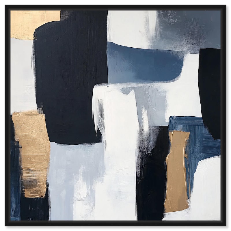 Assembled Color Pallete II Canvas by Art Remedy - Black - 20" x 20"