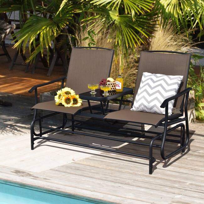 Comfortable 2-Person Loveseat for Patio and Garden - 57" x 28" x 38" (L x W x H)