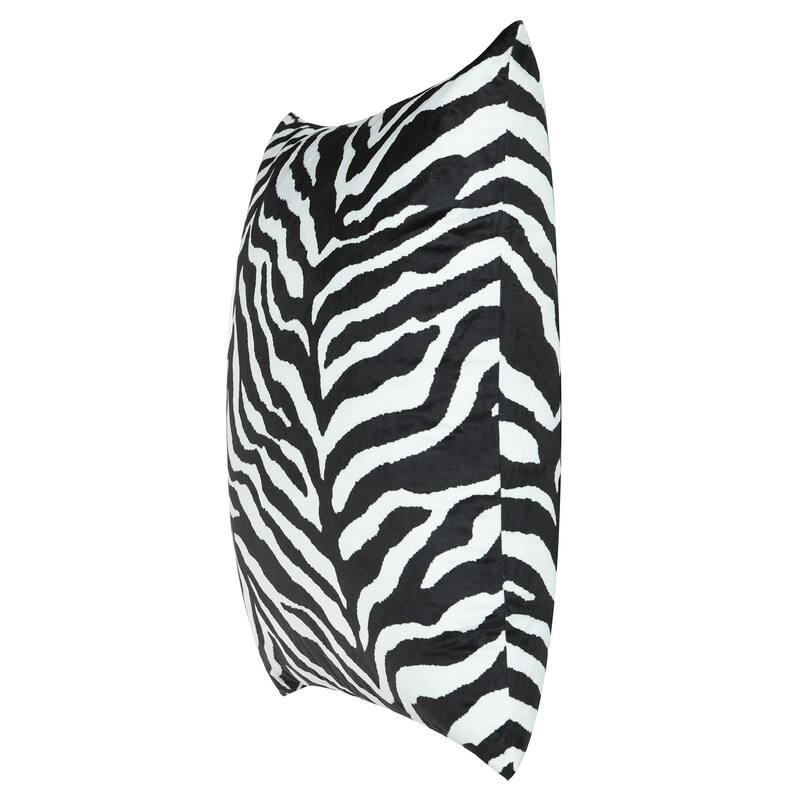 Dann Foley - Square Cushion - Zebra Print Upholstery