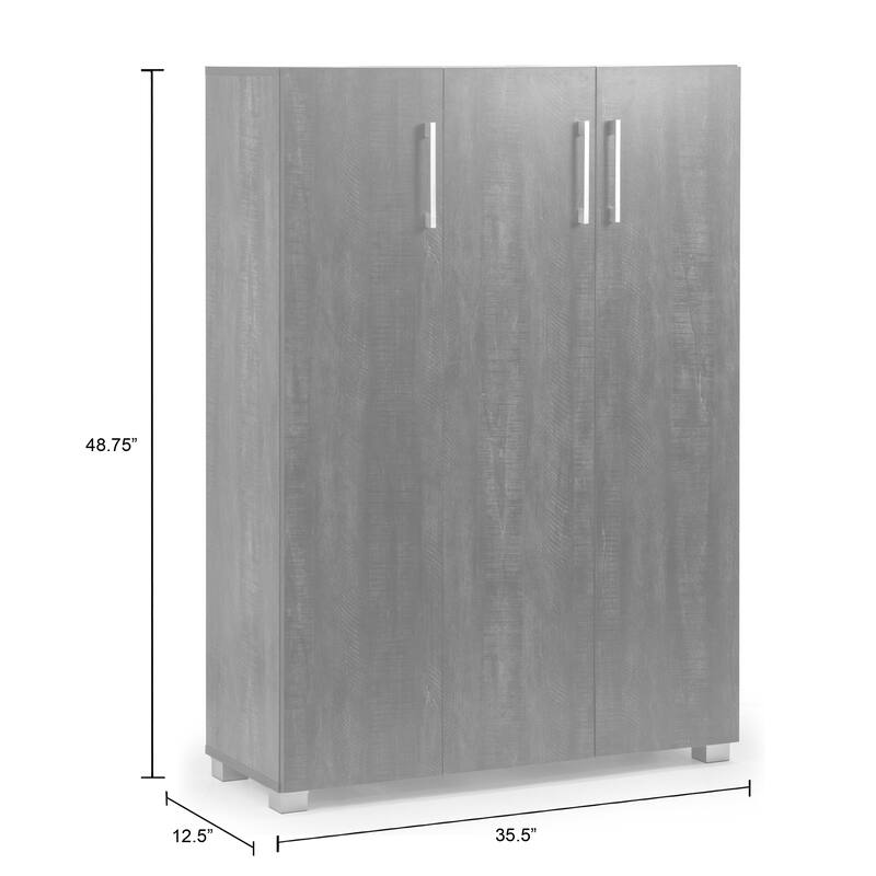 Antonia Three-door Shoe Cabinet with Five Shelves