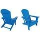 preview thumbnail 61 of 99, POLYTRENDS Laguna Outdoor Eco-Friendly Poly Folding Adirondack Chair (Set of 2)