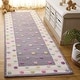 preview thumbnail 8 of 10, SAFAVIEH Handmade Kids Jocelyne Wool Rug 2'6" x 10' Runner - Grey/Multi