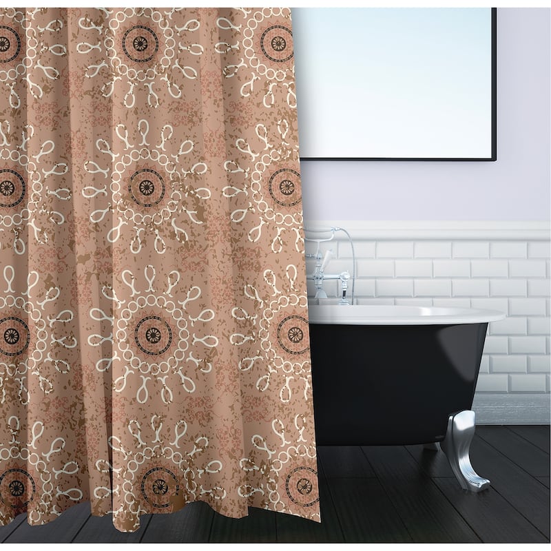 71 x 74-inch Sun Tile Geometric Print Shower Curtain